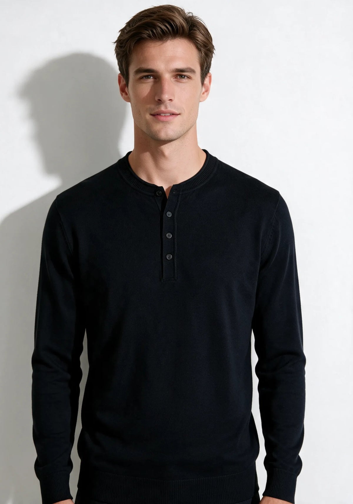 Maglione Serafino manica Lunga|Colore:Black