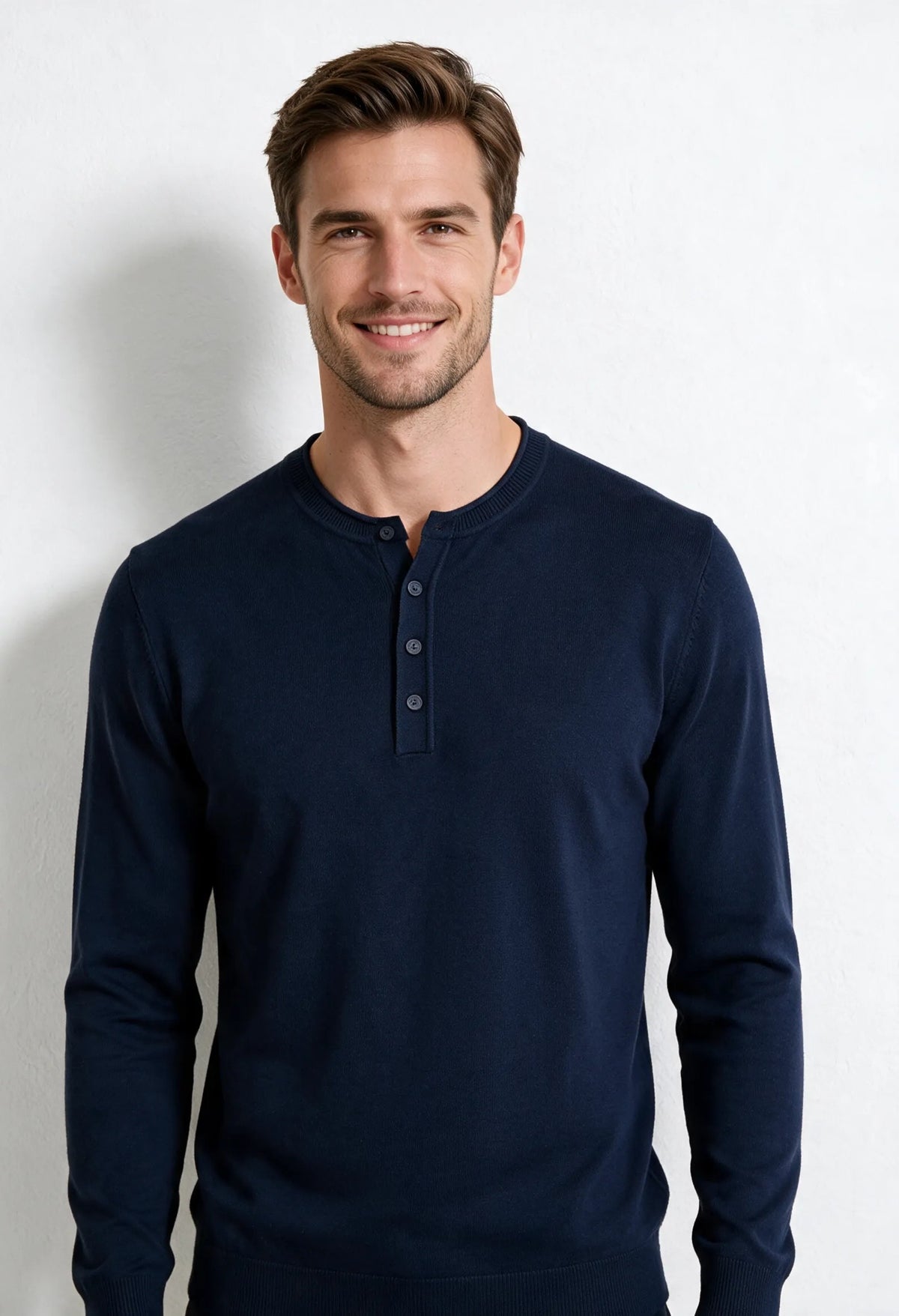 Maglione Serafino manica Lunga|Colore:Blue navy