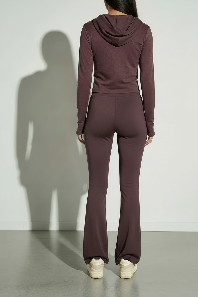 Il pantalone flare  |Colore:Mirtillo