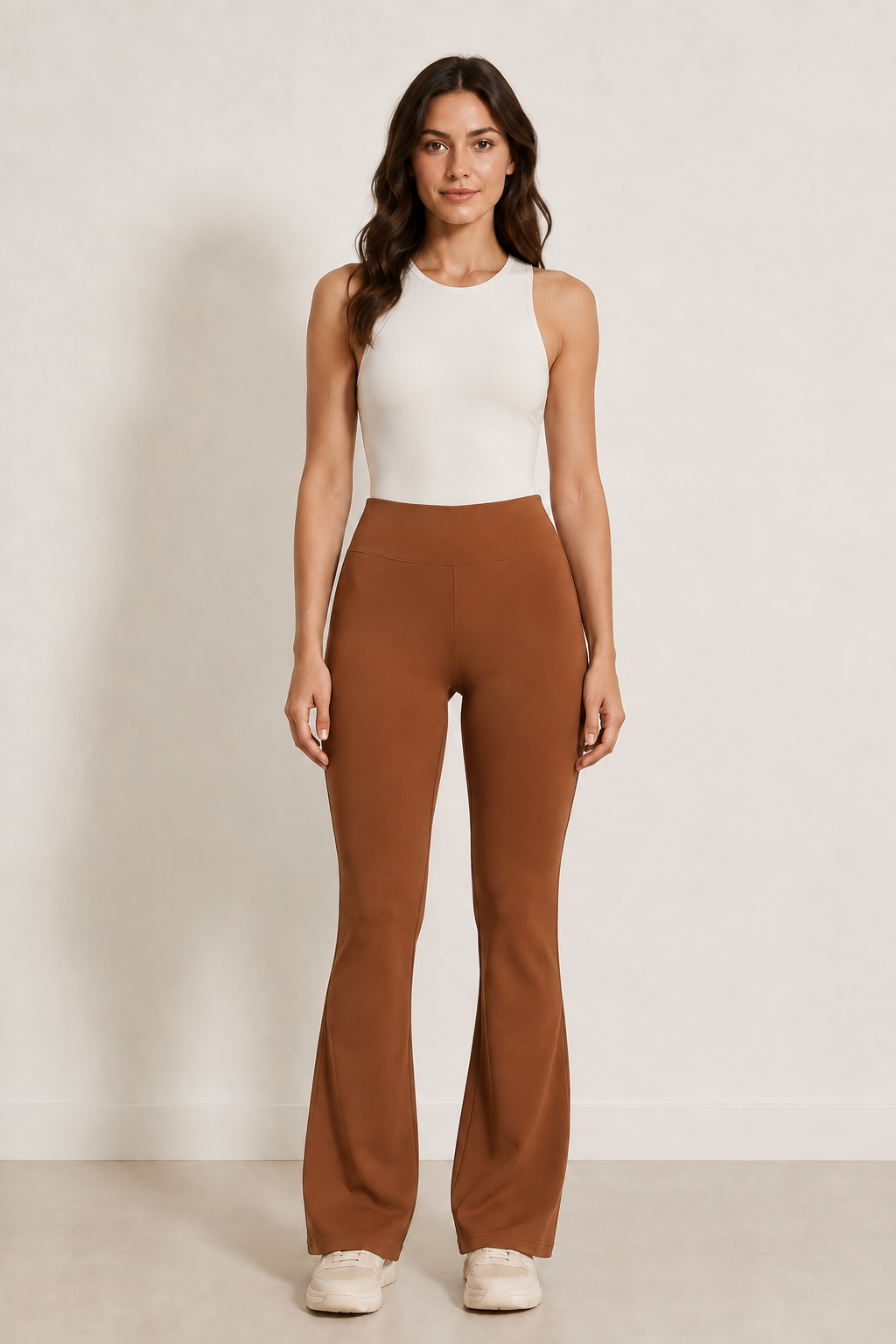 Il pantalone flare  |Colore:Toffee