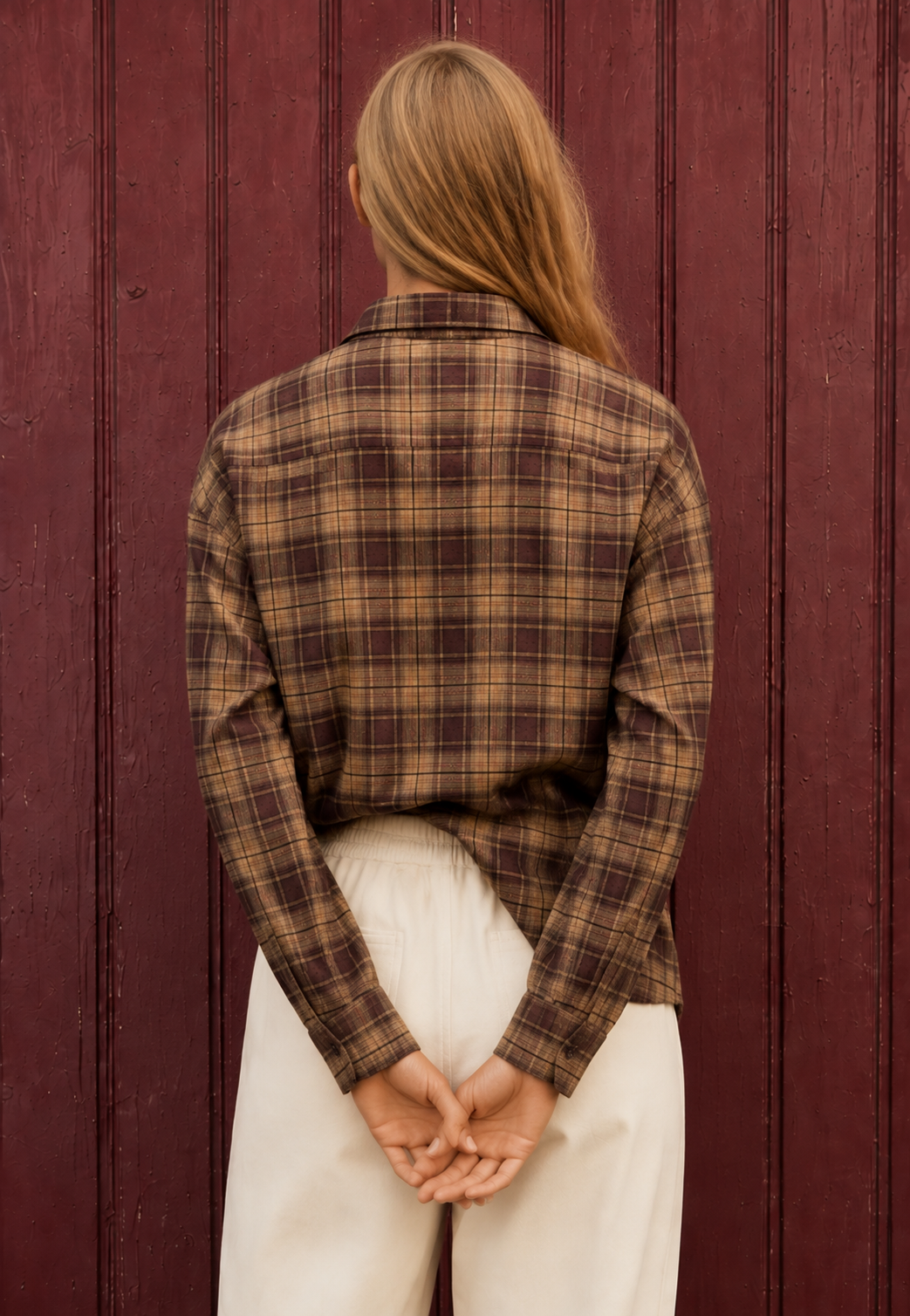 Camicia fantasia tarta|Colore:Marrone/bordeaux