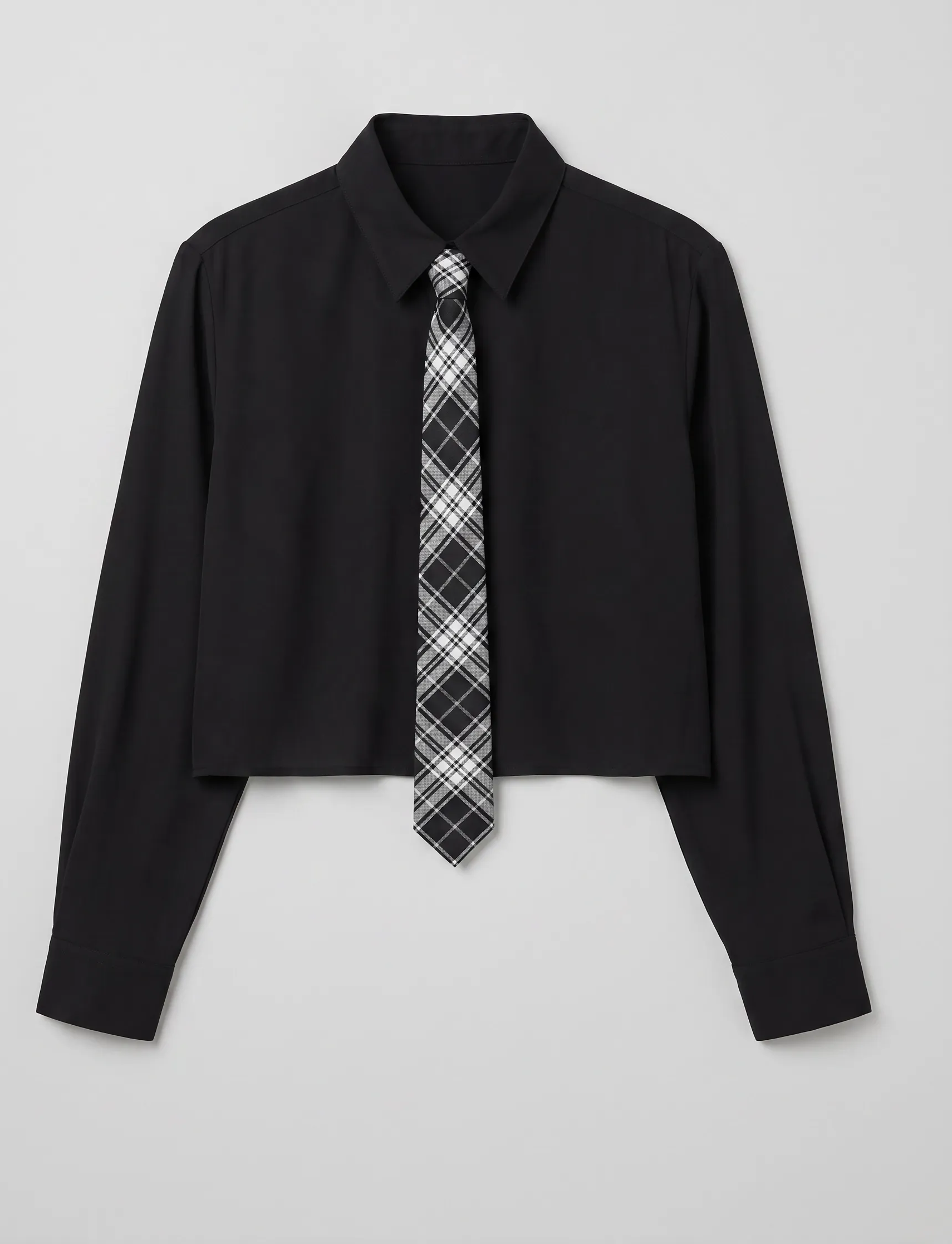 Camicia con cravatta|Colore:Nero