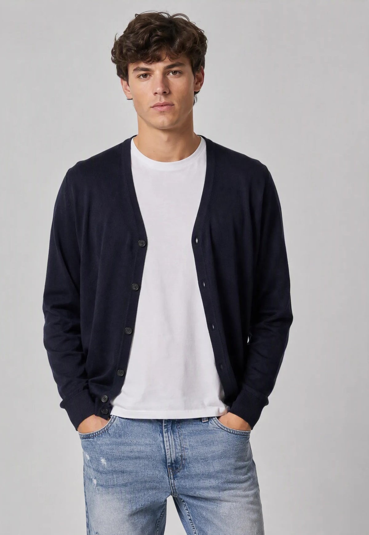 Cardigan basic |Colore:Blu navy