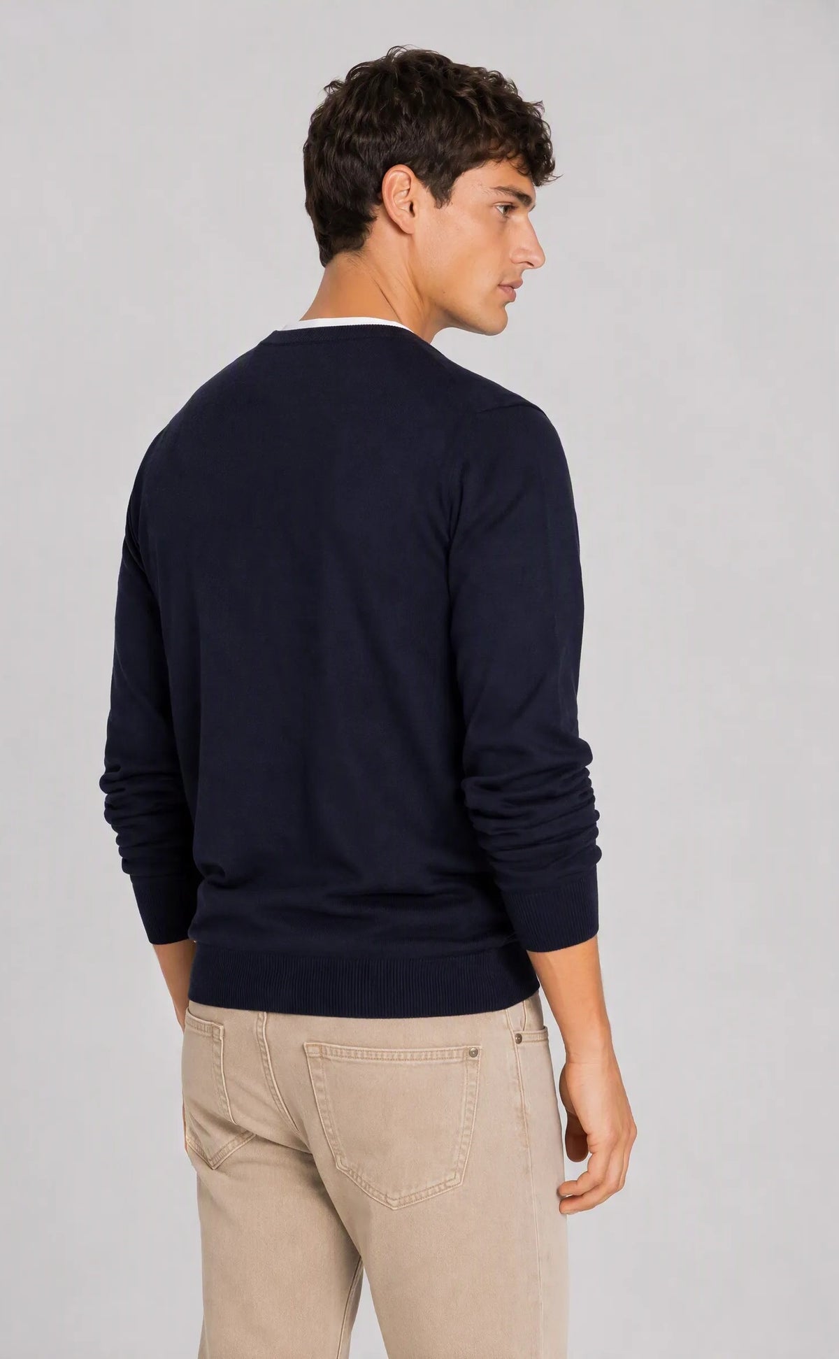 Maglia girocollo basic|Colore:Blu navy