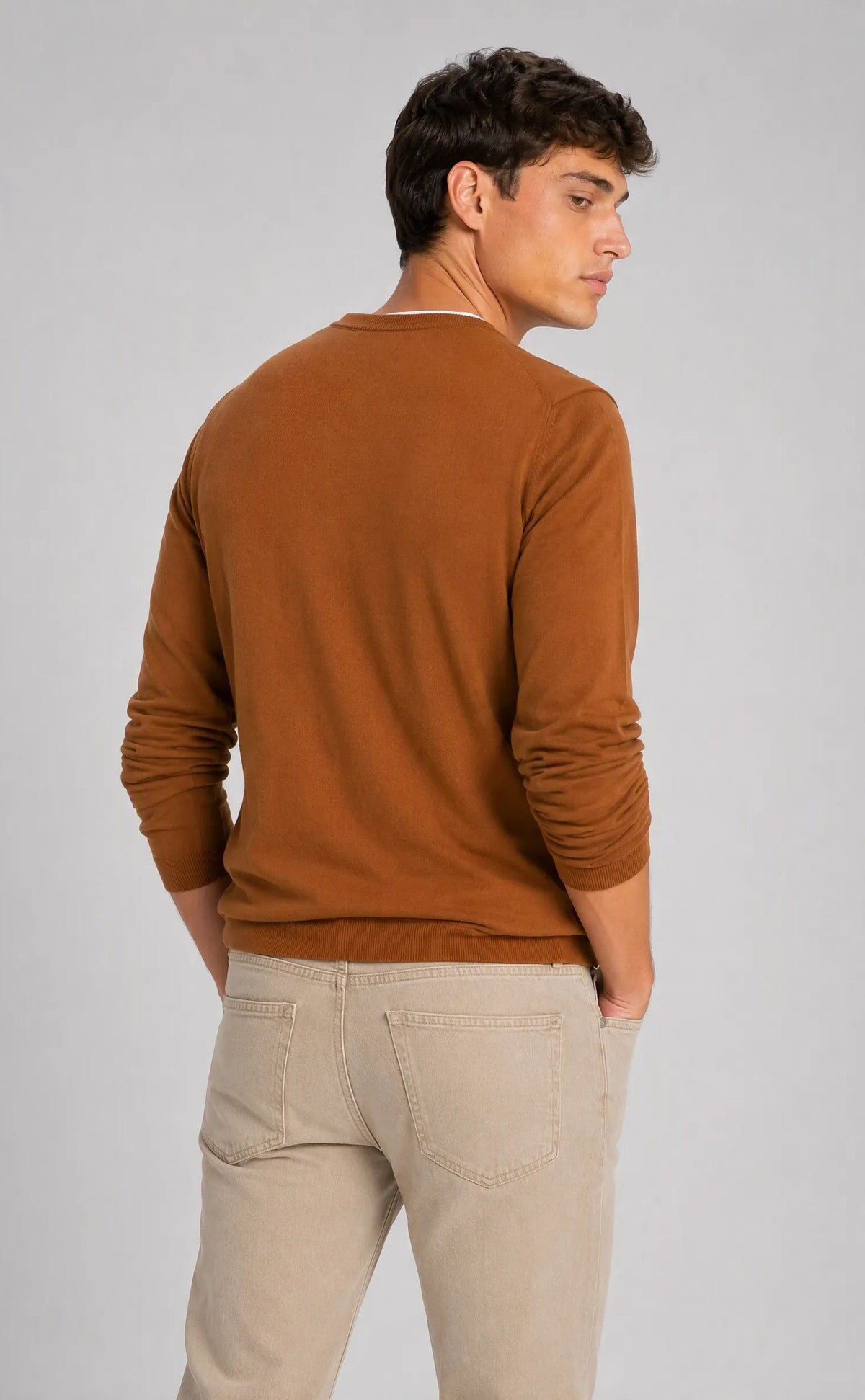 Maglia girocollo basic|Colore:Biscuit