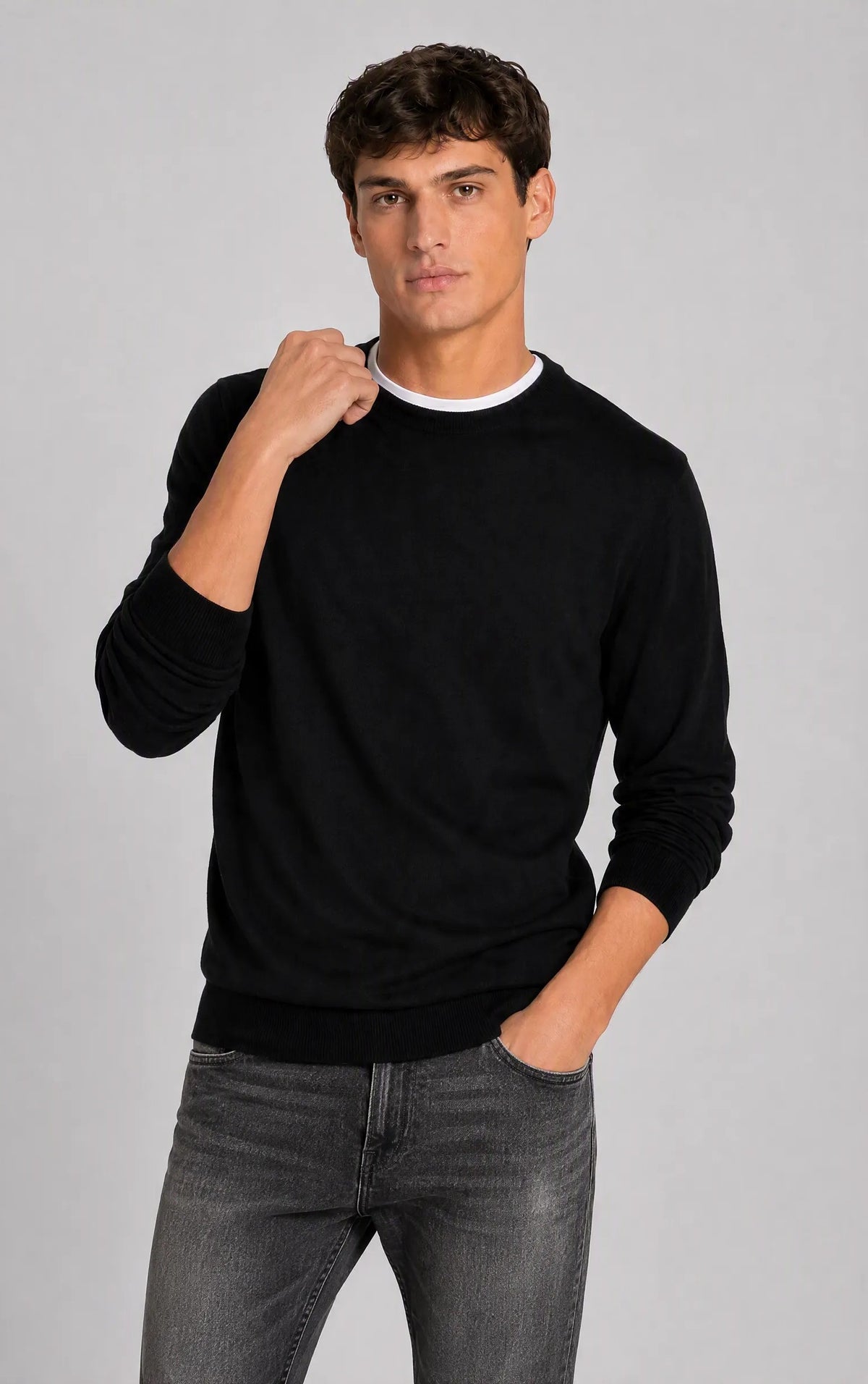 Maglia girocollo basic|Colore:Black