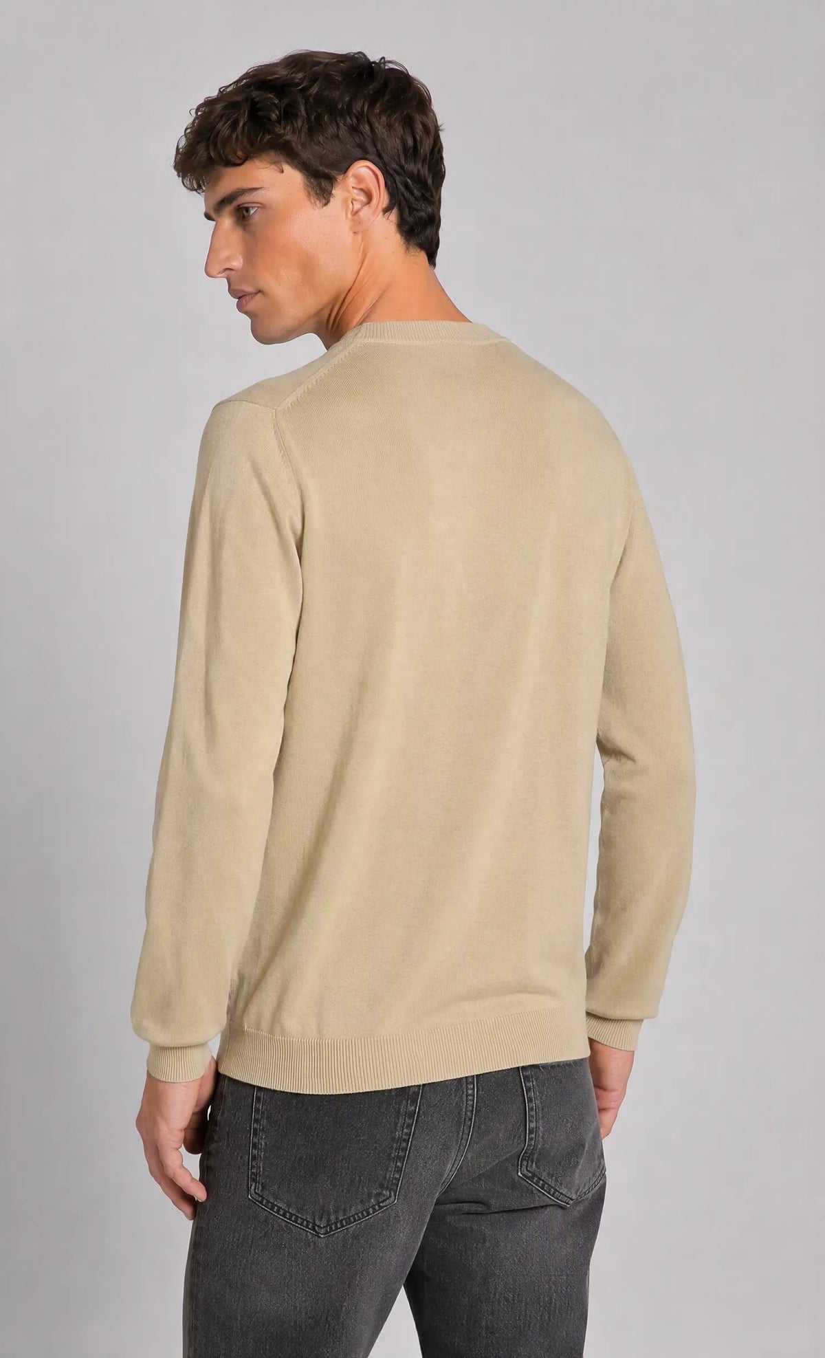 Maglia girocollo basic|Colore:Sand