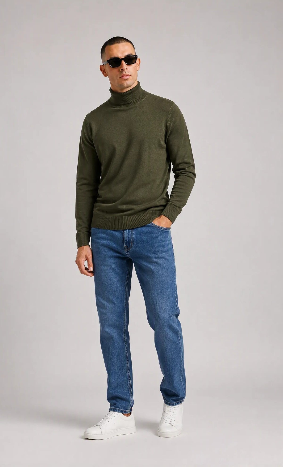 Maglia dolcevita|Colore:Military green