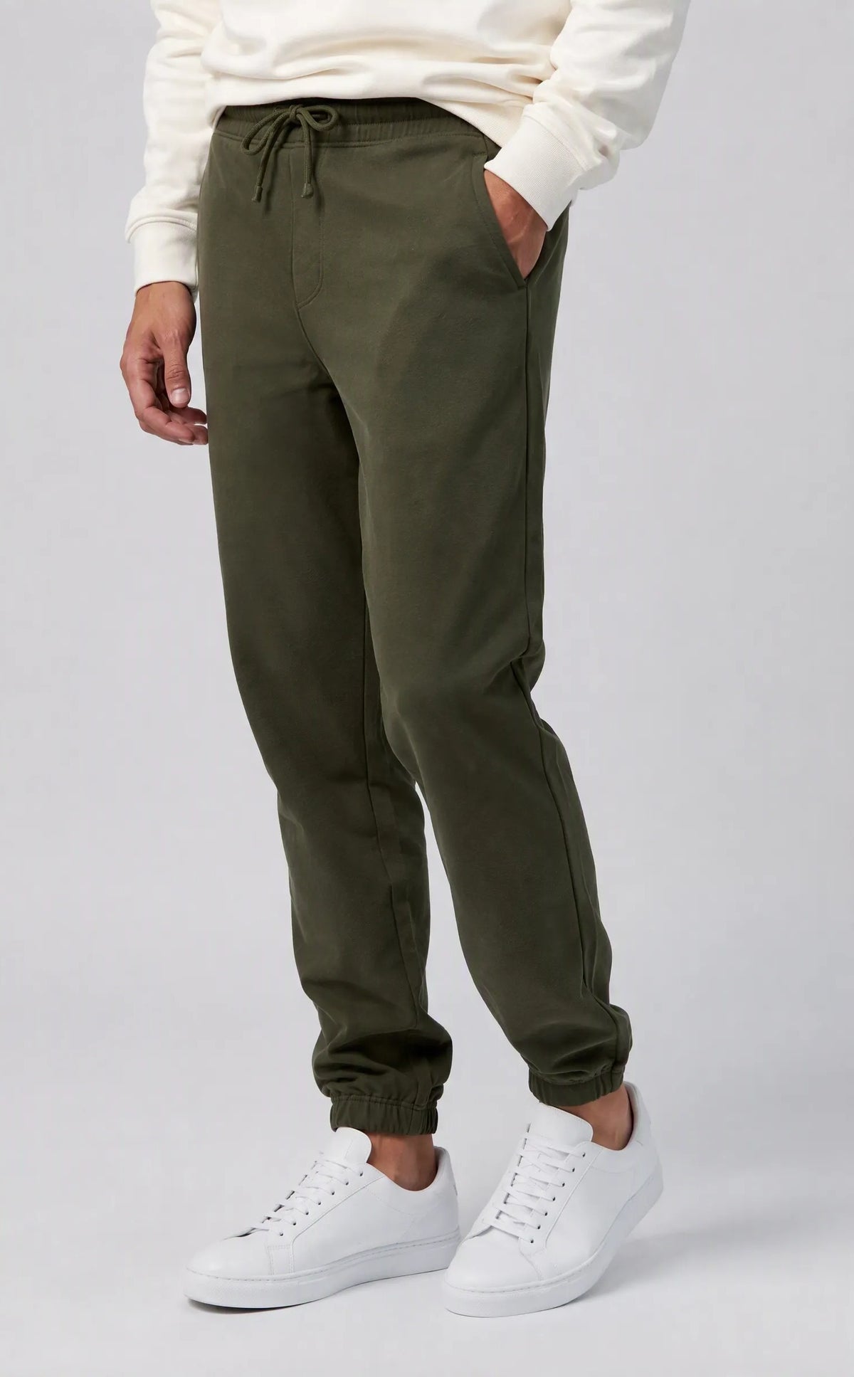 Pantalone jogger|Colore:Verde militare