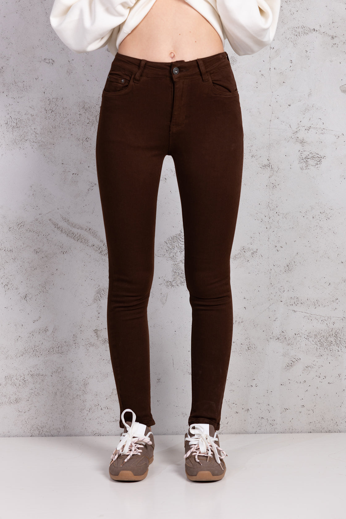 Jeans Skinny|Colore:Marrone