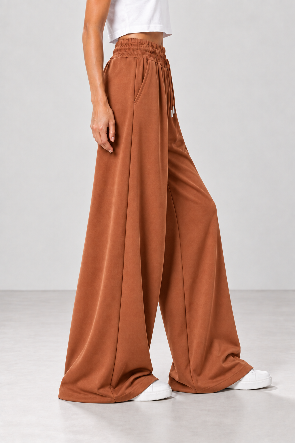 Pantaloni extra palazzo|Colore:Toffee