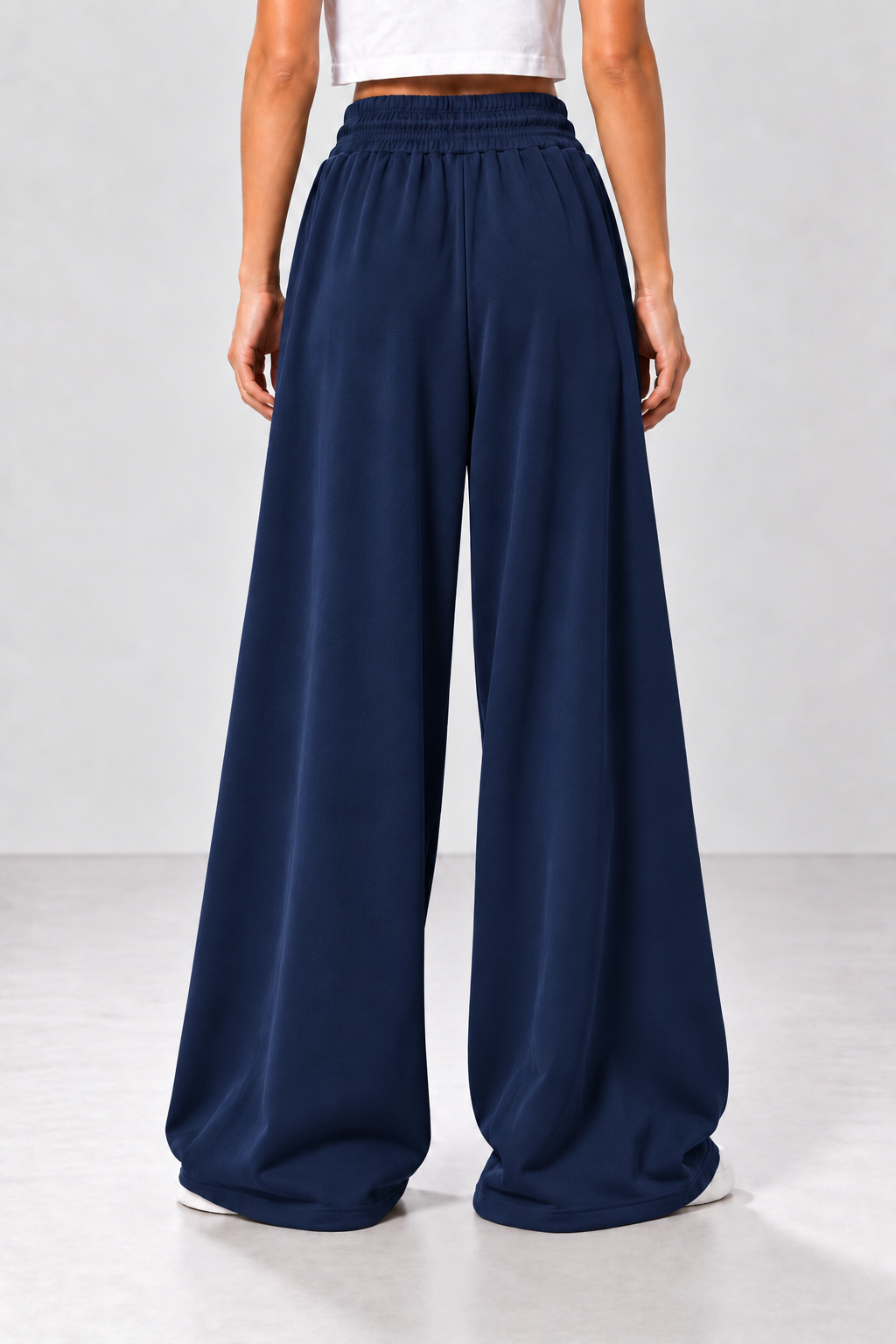 Pantaloni extra palazzo|Colore:Blu navy