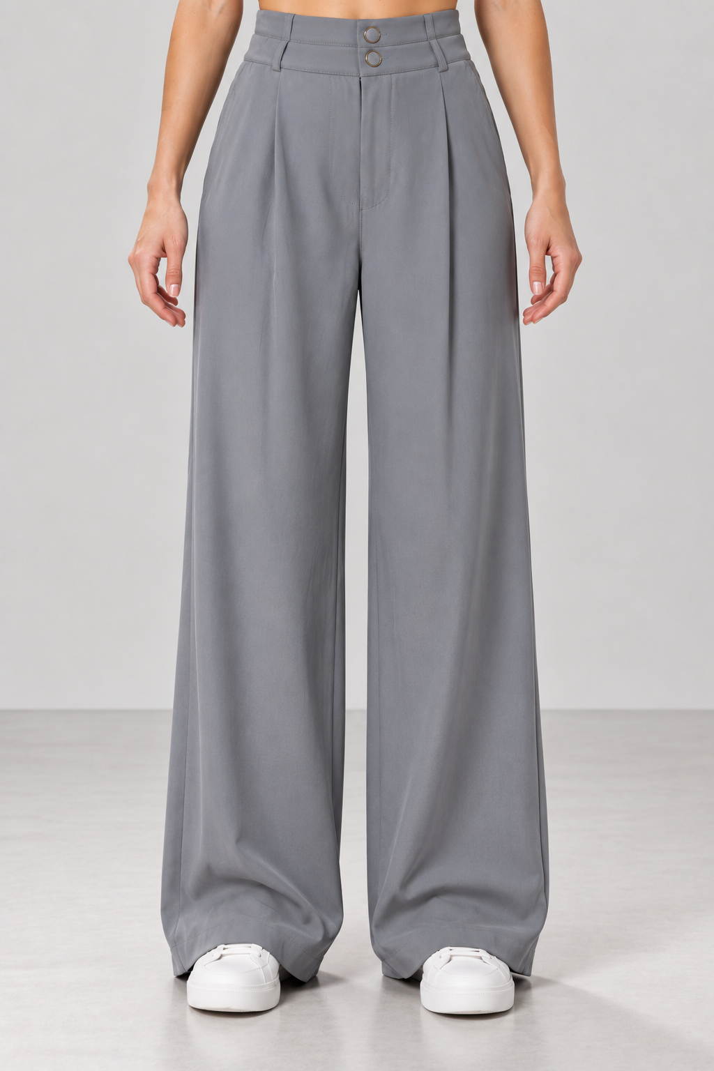 Pantalone doppio bustino |Colore:Grigio
