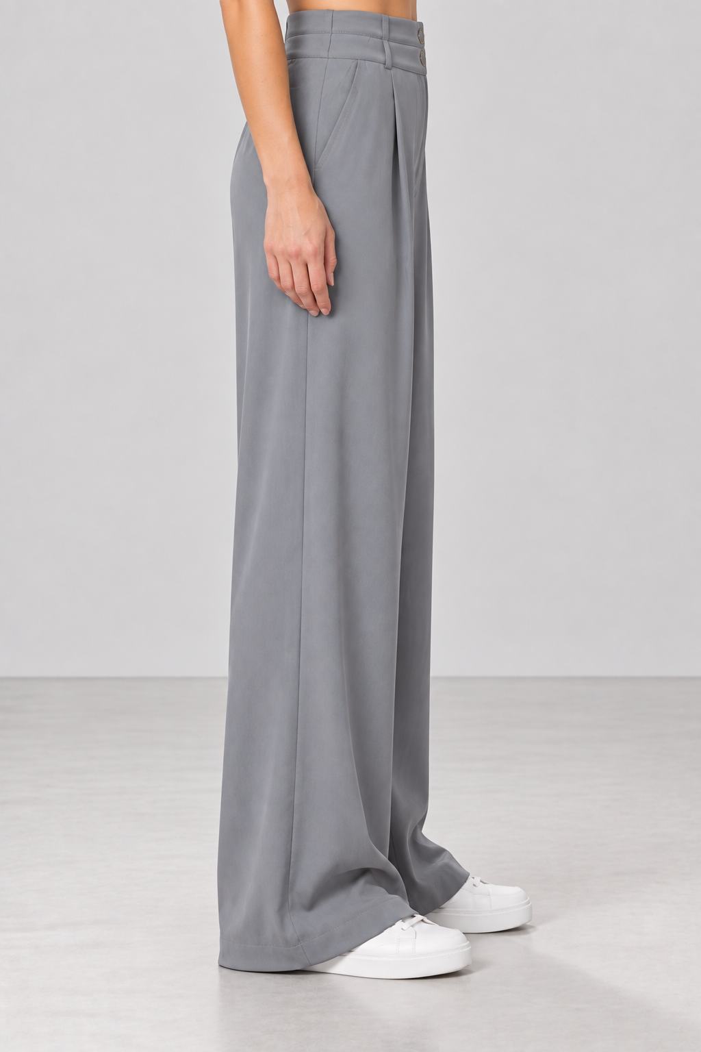 Pantalone doppio bustino |Colore:Grigio