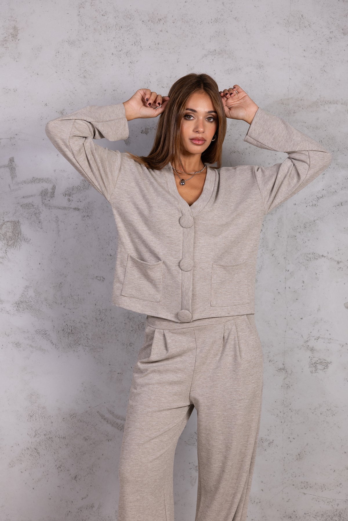 Cardigan Comfort|Colore:Beige scuro