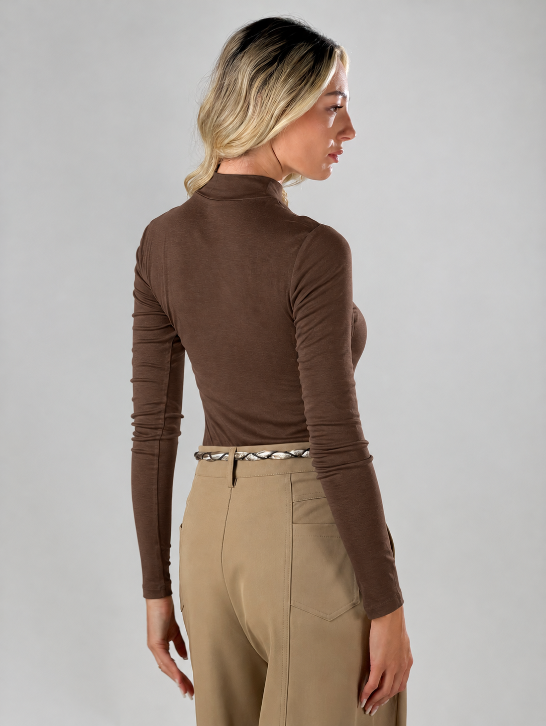 Body  collo lupetto|Colore:Marrone