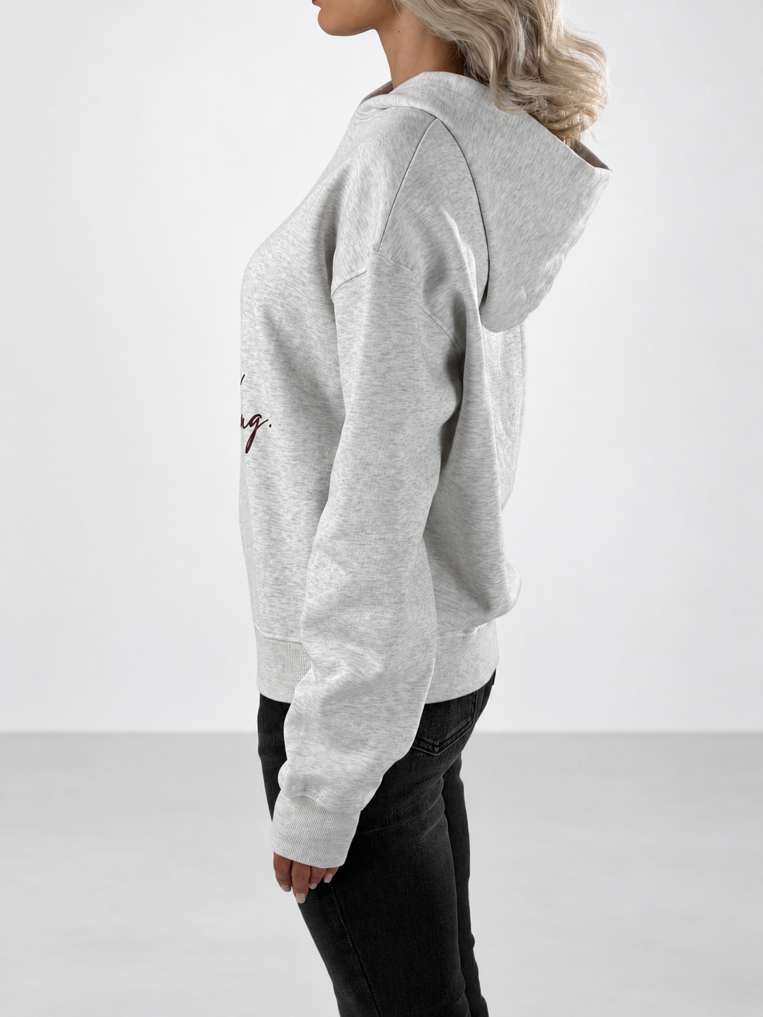 Felpa con cappuccio|Colore:Light ash grey