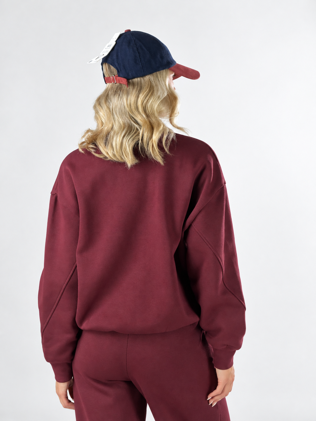 Felpa College|Colore:Burgundy