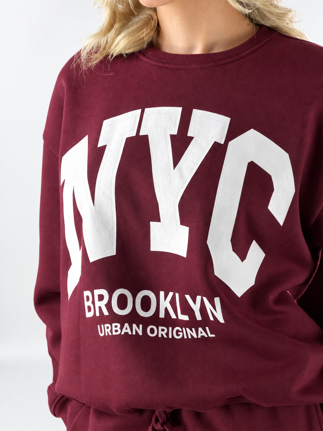 Felpa College|Colore:Burgundy