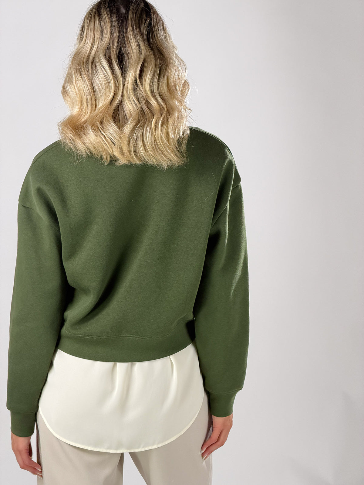 Felpa little puppies|Colore:Verde militare