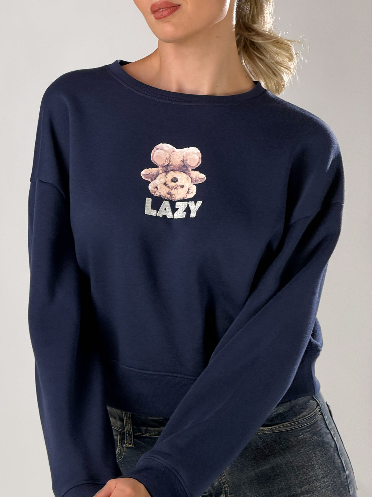 Felpa little puppies|Colore:Blu navy