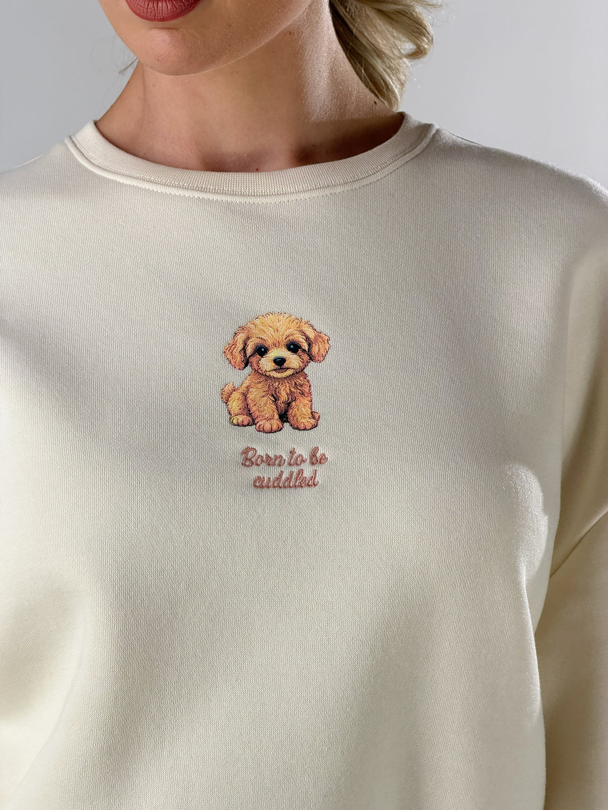 Felpa little puppies|Colore:Avorio