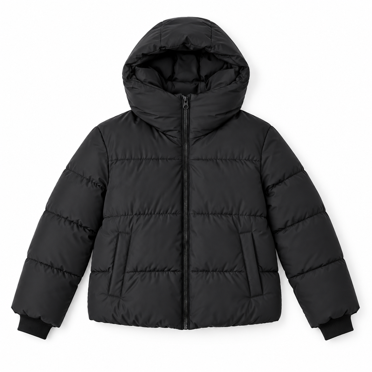 Giubbino maxi collo|Colore:Nero