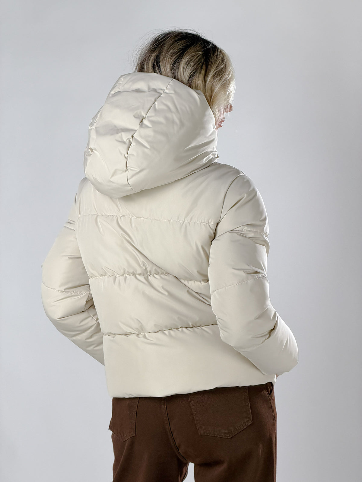 Giubbino maxi collo|Colore:Avorio