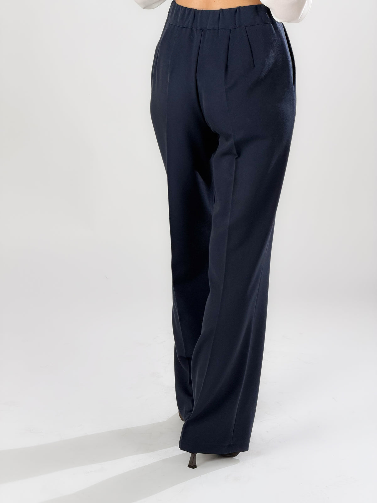 Pantaloni vita alta |Colore:Blu
