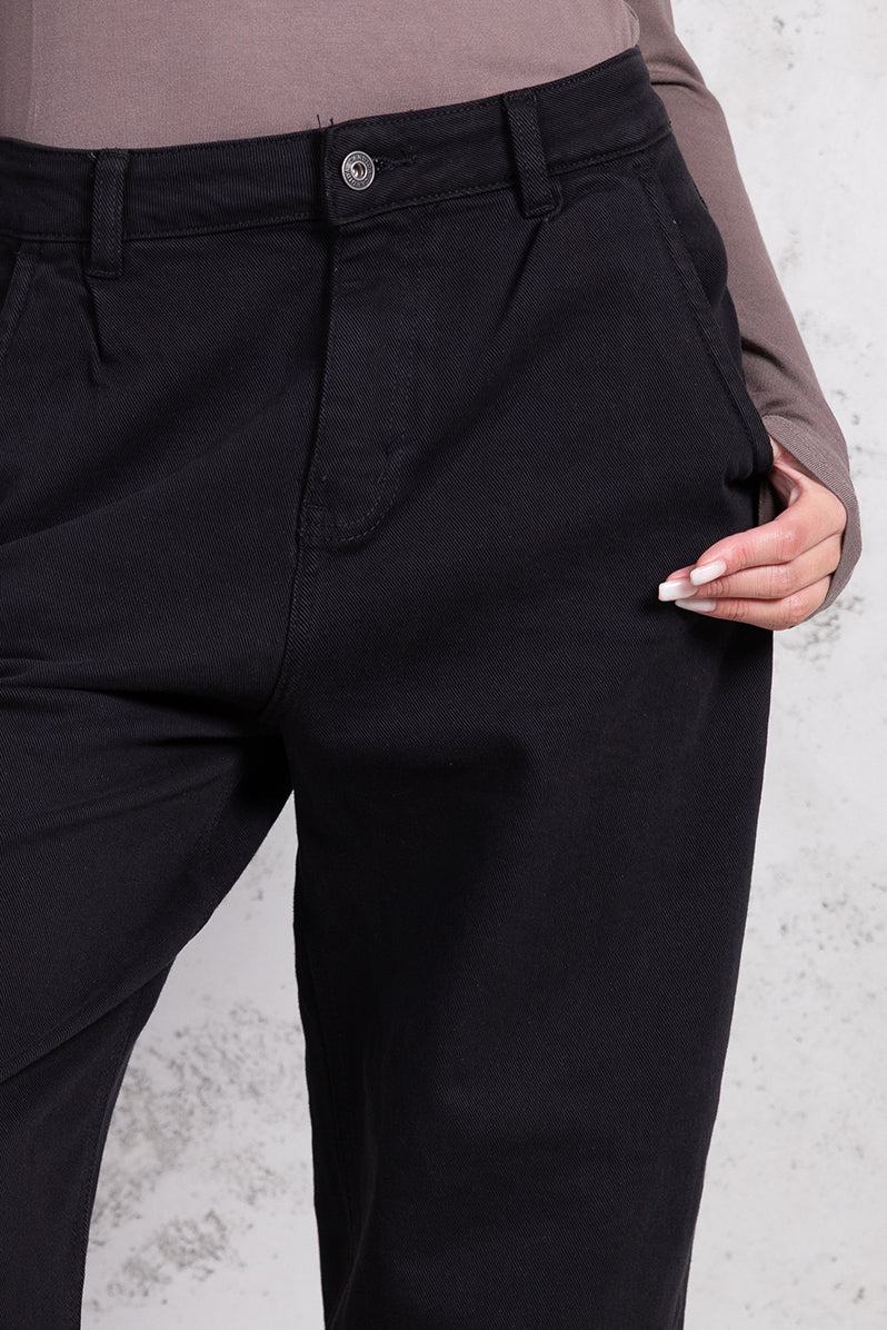 Jeans mom fit balloon |Colore:Nero