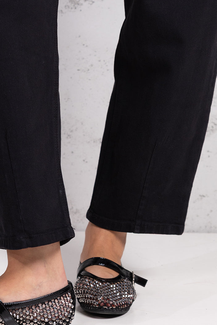 Jeans mom fit balloon |Colore:Nero