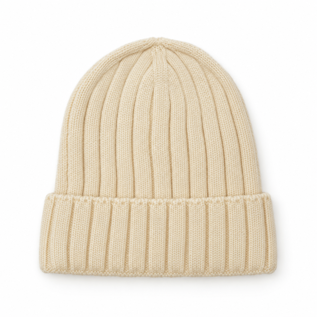 Berretto a coste larghe|Colore:Beige