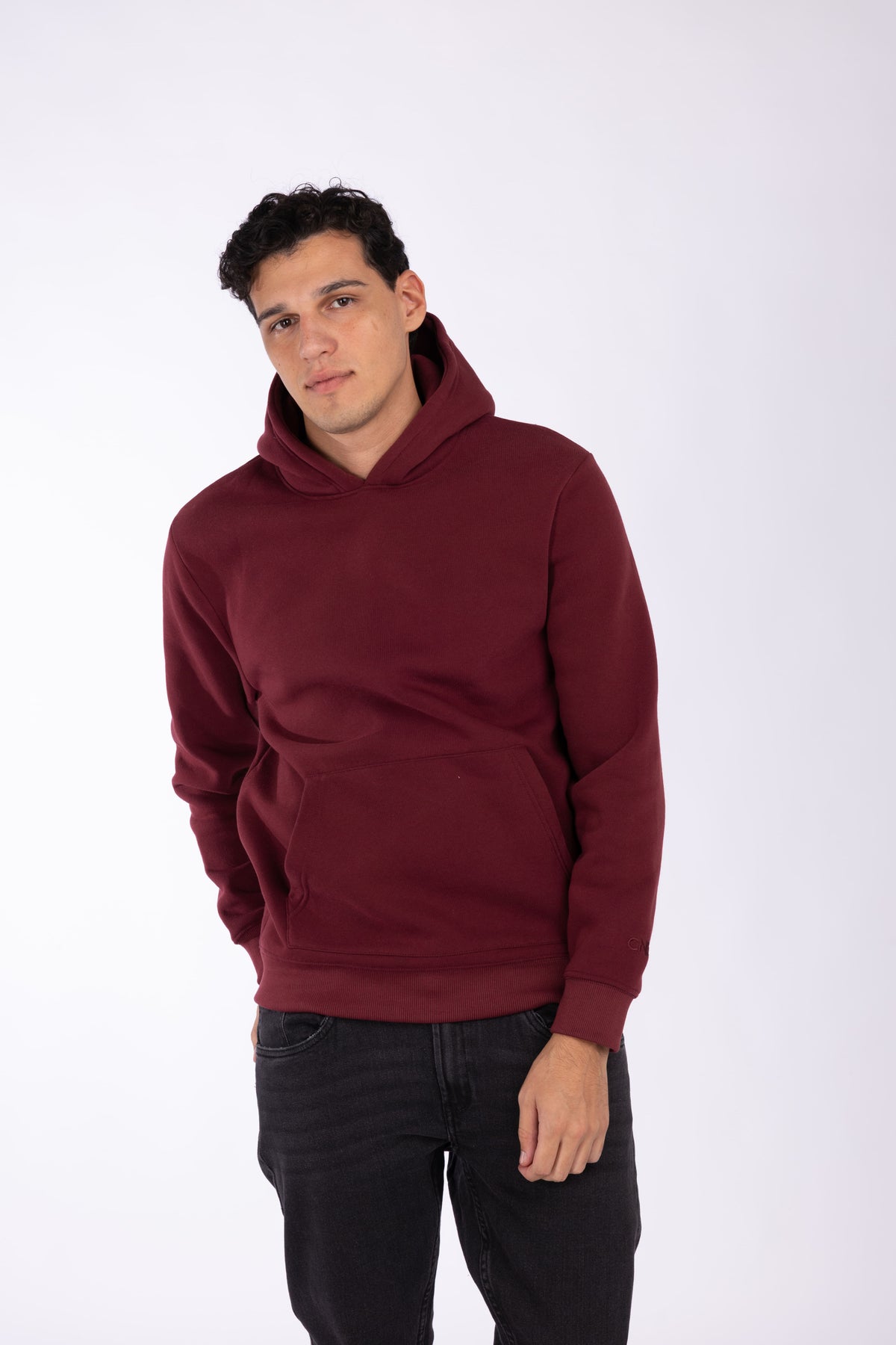 Felpa con cappuccio|Colore:Bordeaux