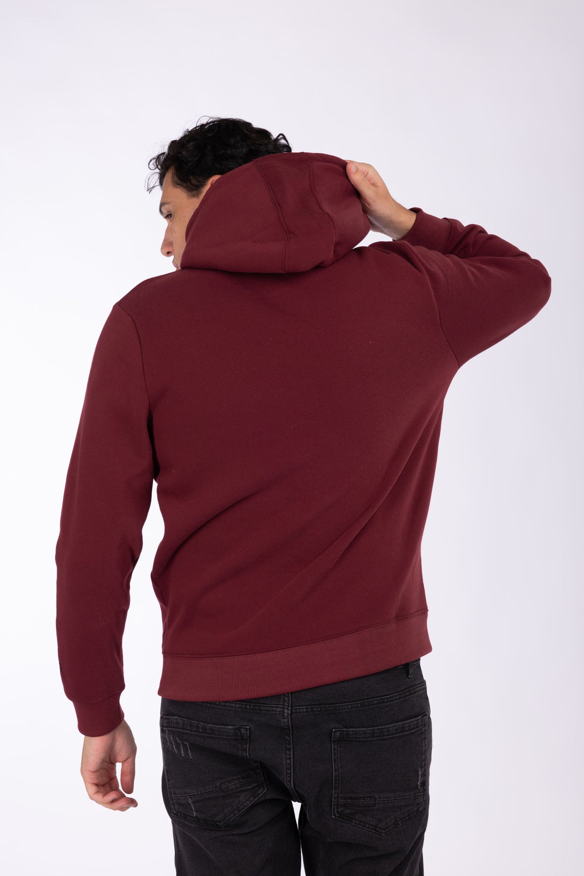 Felpa con cappuccio|Colore:Bordeaux