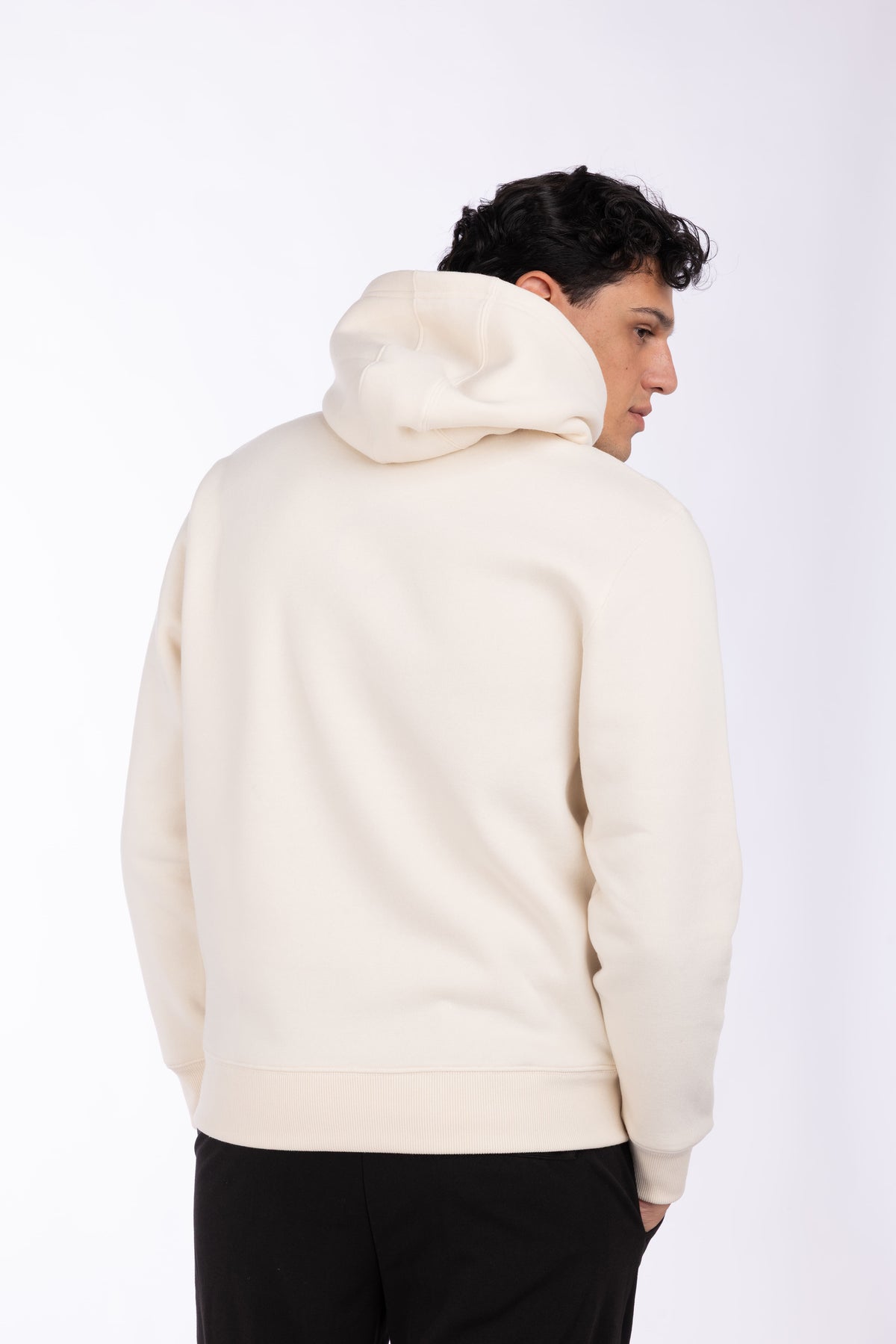Felpa con cappuccio con stampa|Colore:Burro