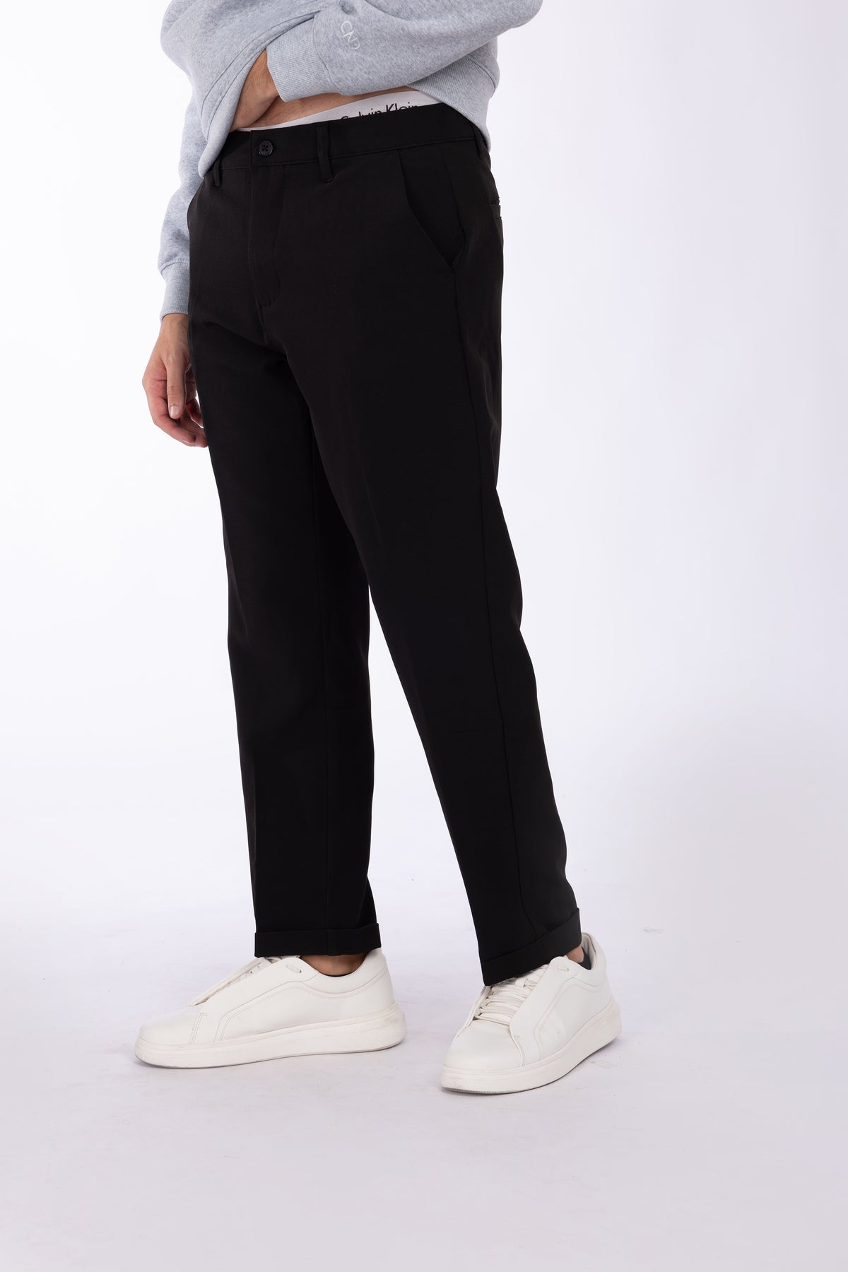 Pantaloni tasche a filo |Colore:Nero