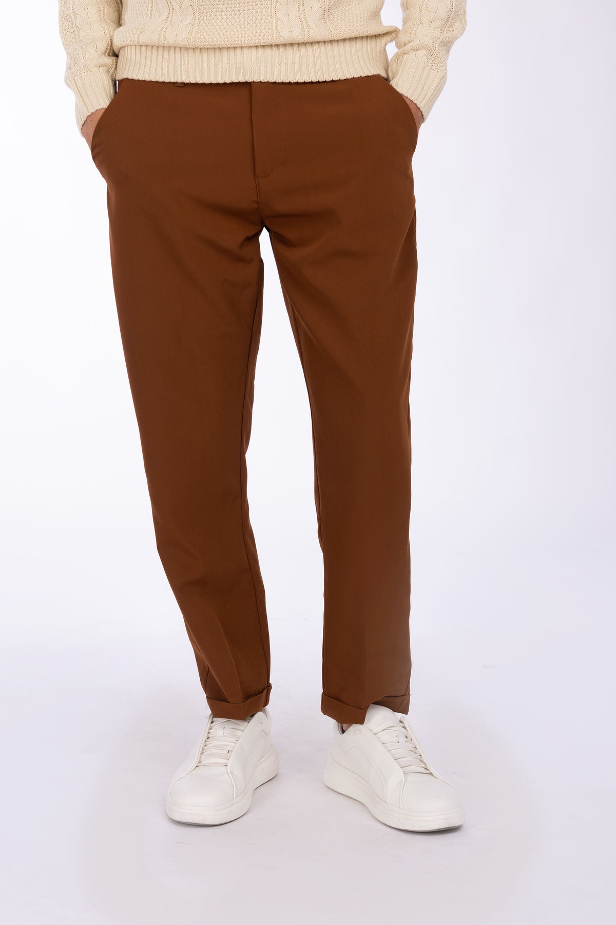 Pantaloni tasche a filo |Colore:Moro