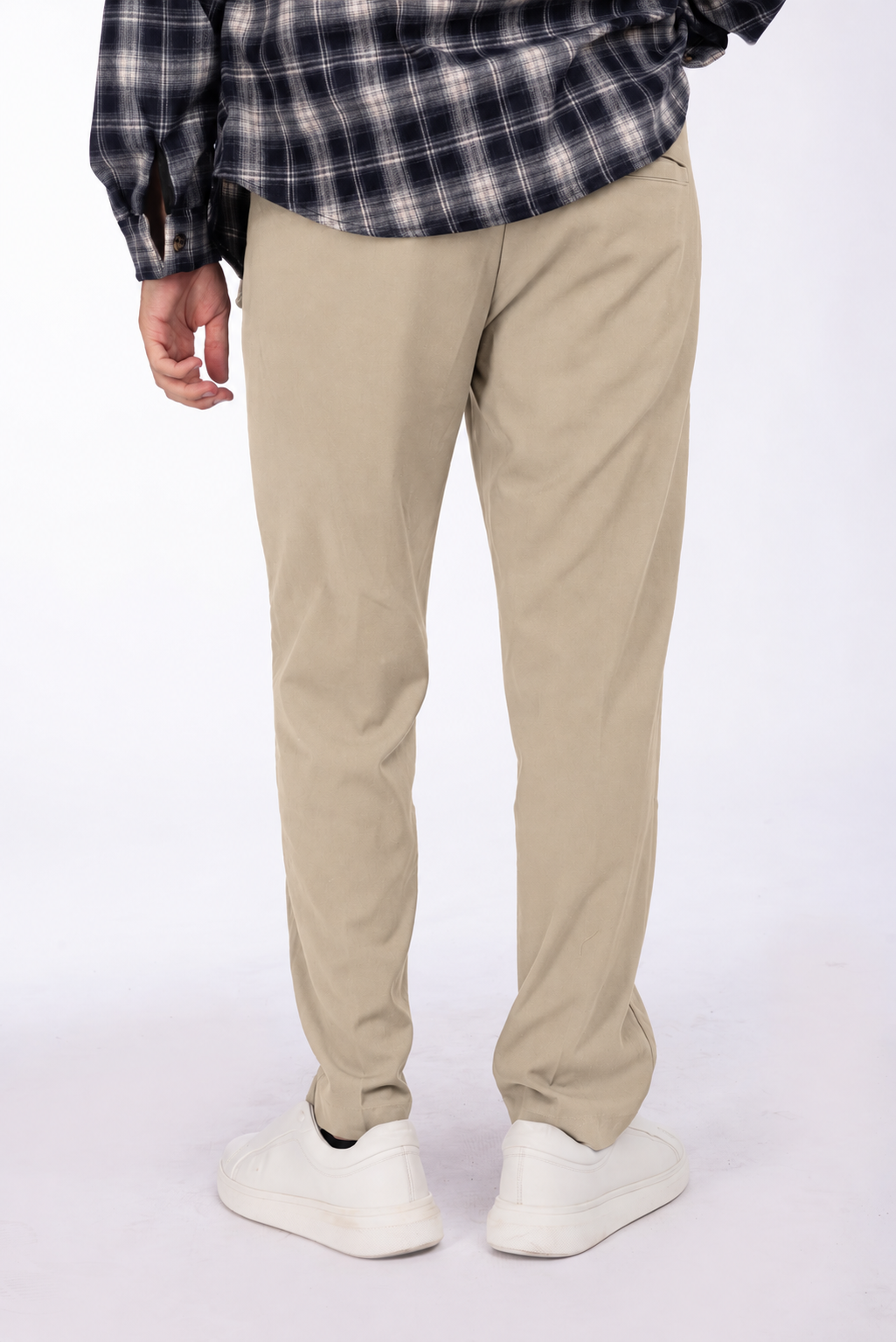Pantaloni con coulisse e tasche a filo|Colore:Beige