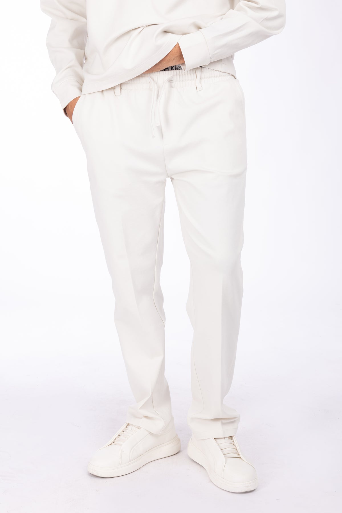 Pantalone girovita con elastico|Colore:Burro