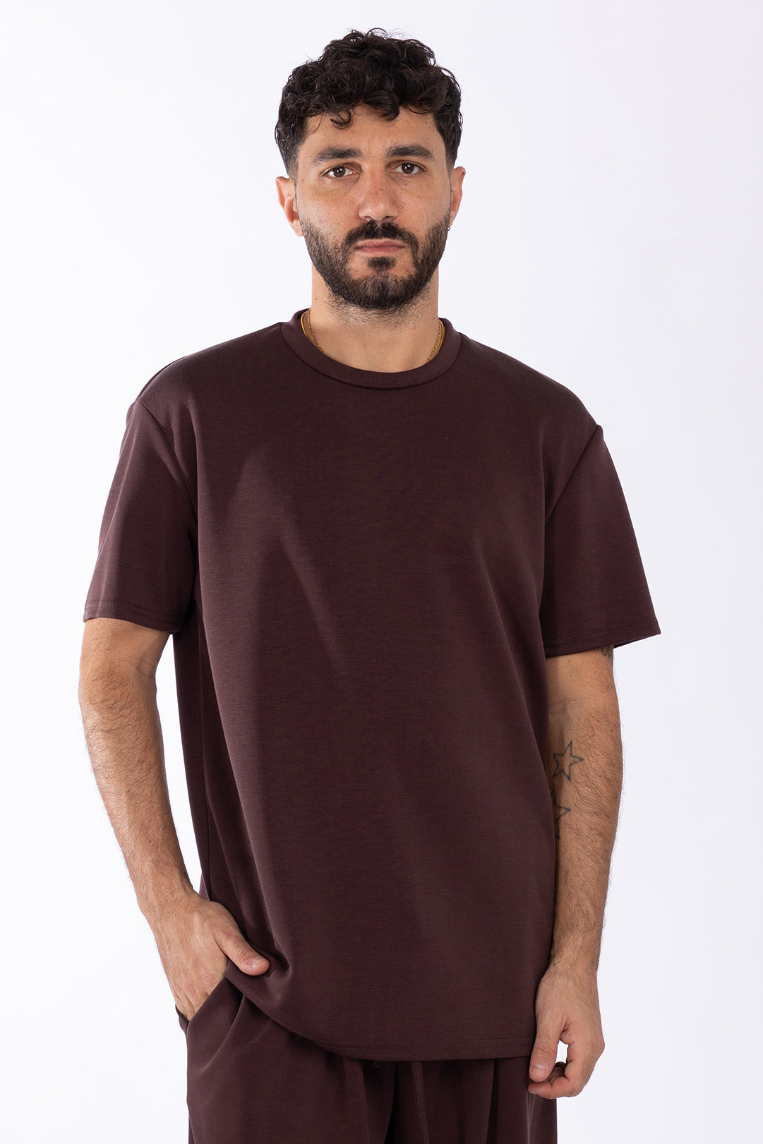 Maglia Boxy fit|Colore:Marrone