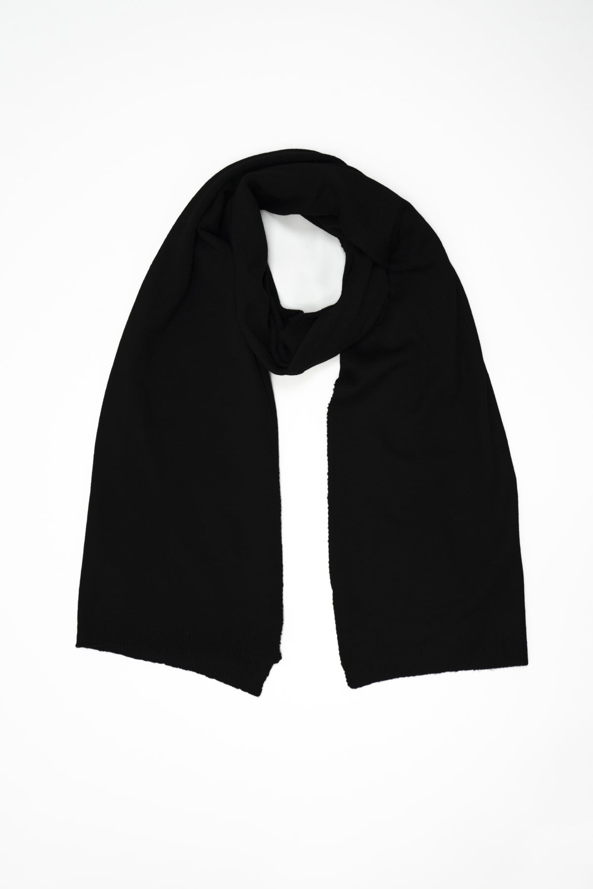Sciarpa in maglia rasata tricot|Colore:Nero