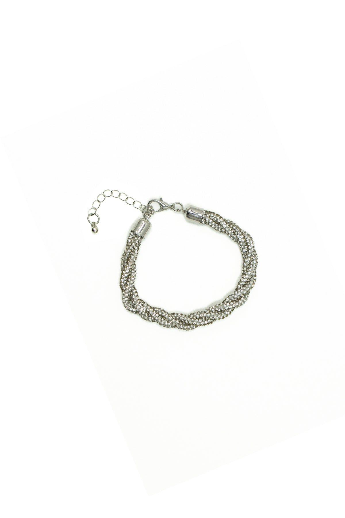 Bracciale a più fili intrecciati|Colore:Argento
