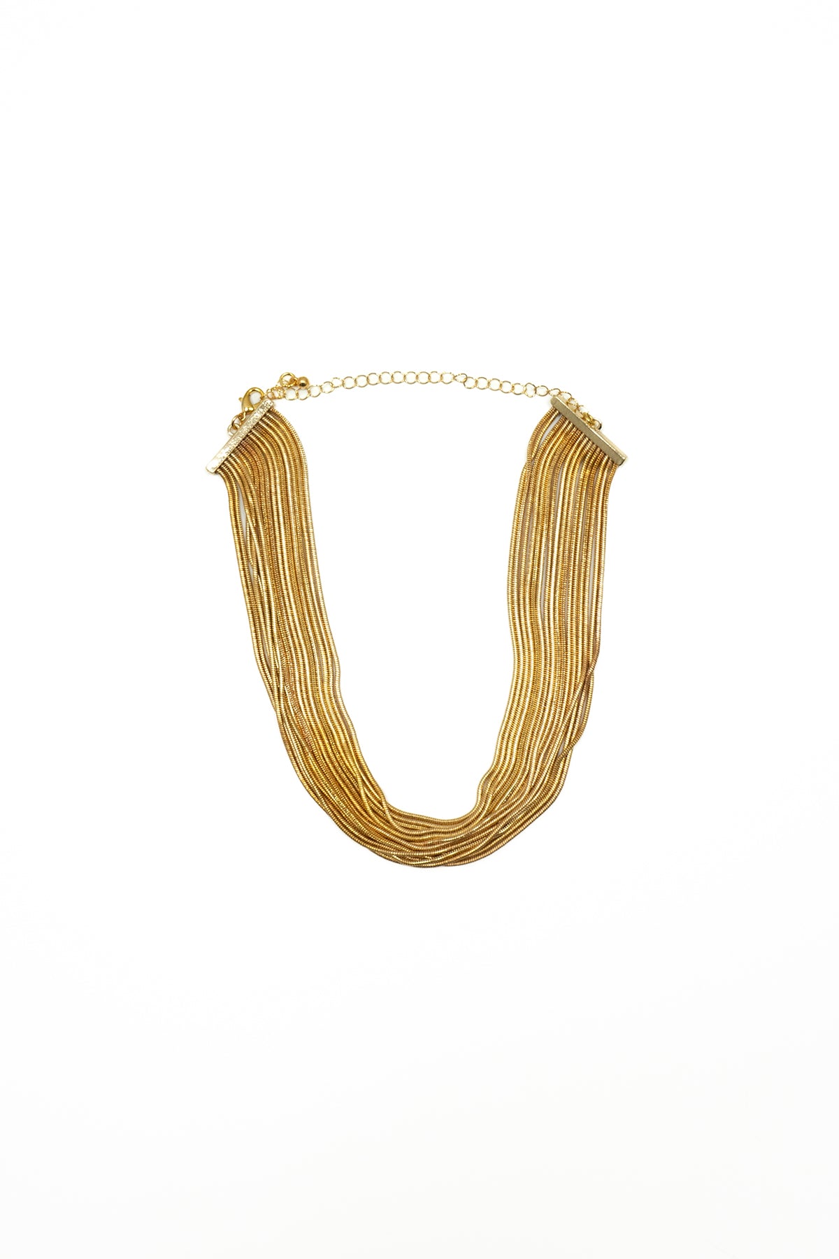 Collana multifilo|Colore:Oro