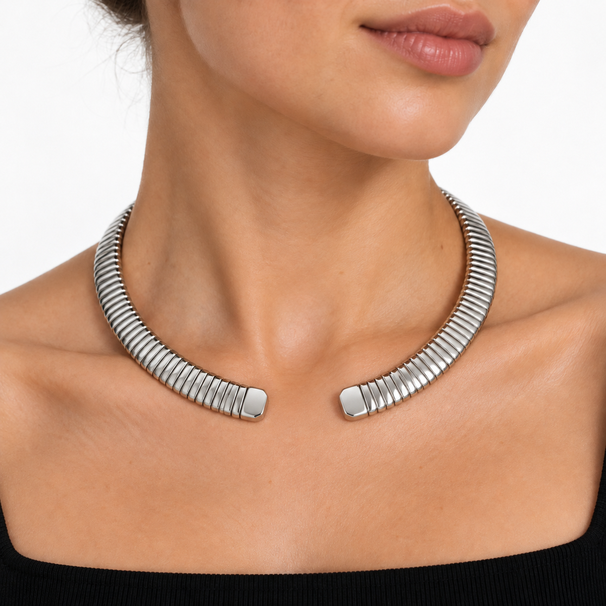 Choker Cuff|Colore:Argento