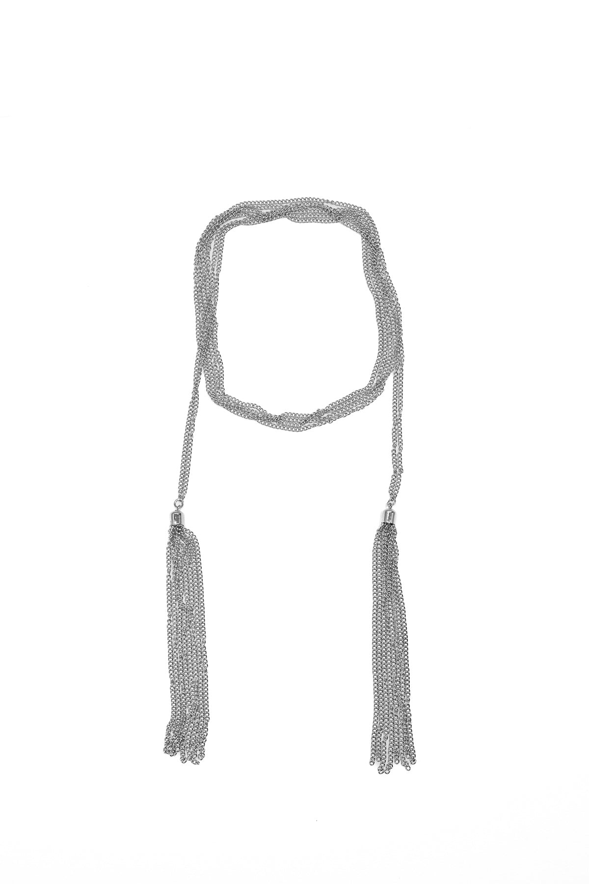Collana cravatta|Colore:Argento