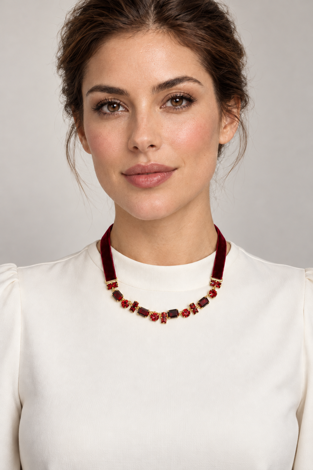 Chocker in velluto |Colore:Bordeaux