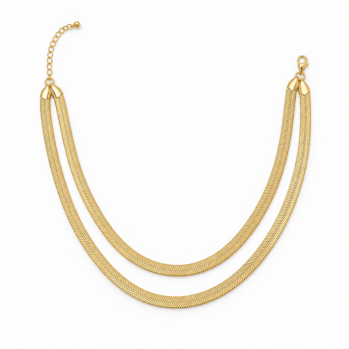 Collana Snake doppio filo|Colore:Oro