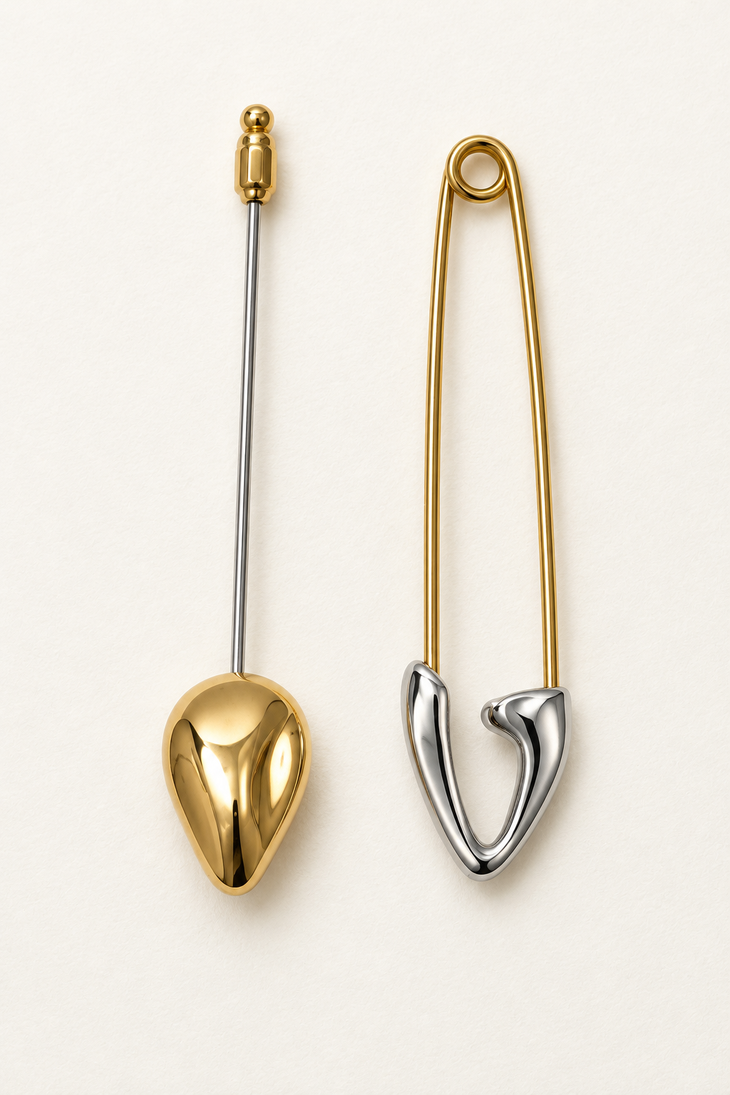 Set di spille metalliche|Colore:Oro/argento
