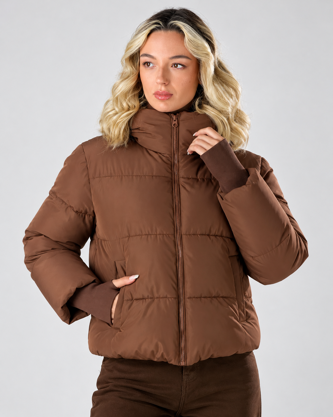 Giubbino maxi collo