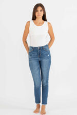 Jeans skinny frangettine